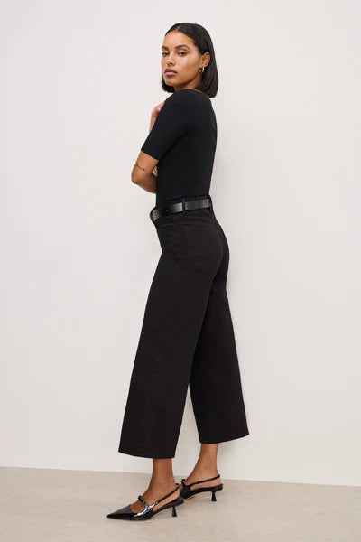 GOOD WAIST CROPPED PALAZZO NEVER FADE JEANS