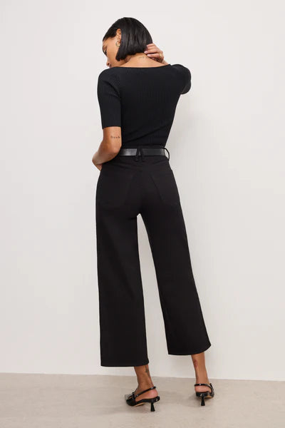 GOOD WAIST CROPPED PALAZZO NEVER FADE JEANS