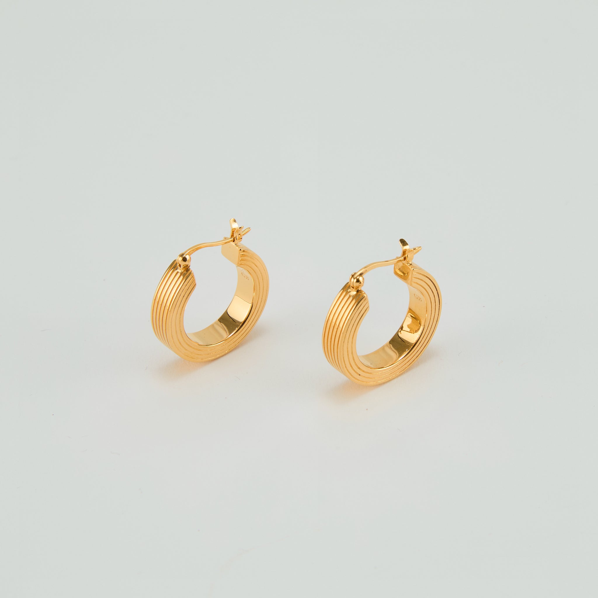 Boxy Round Hoop Earring