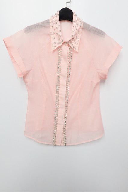 Sheer Bliss Pink Shirt-FINAL SALE