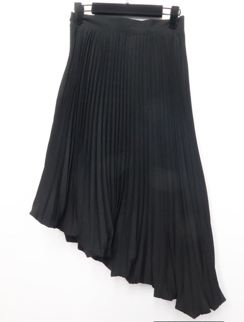 Day to Date Asymmetrical  Pleated Midi Skirt-FINAL SALE